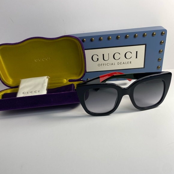 GUCCI GG0163S 003  Cateye Sunglass - Picture 2 of 14